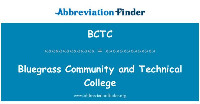 BCTC: Bluegrass masyarakat dan Technical College