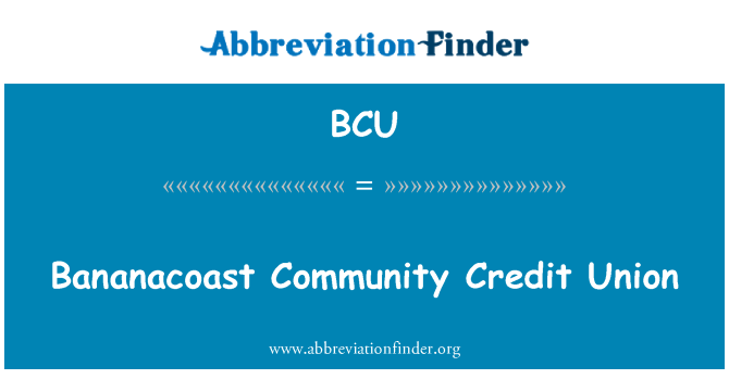 BCU: Bananacoast ühenduse Credit Union