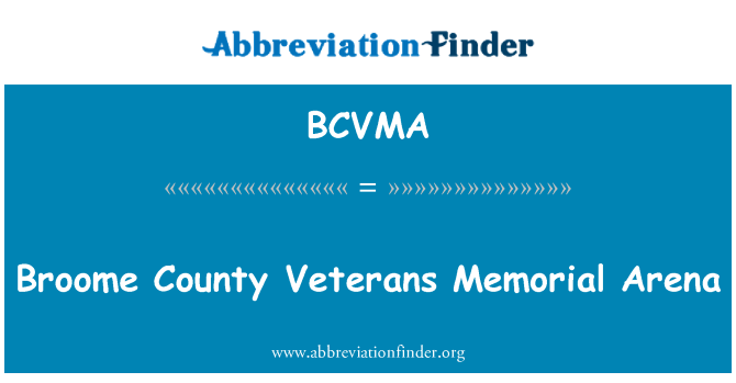 BCVMA: Broome County Veterans Memorial Arena