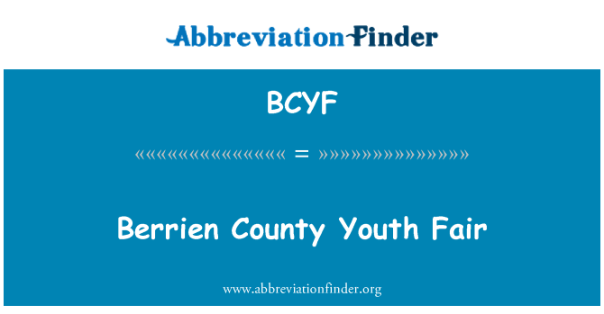 BCYF: Berrien County Youth Fair