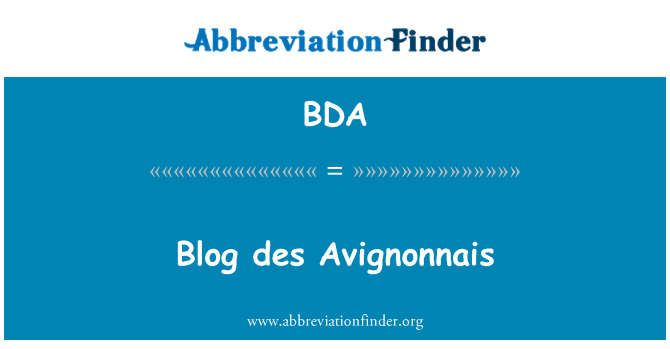 BDA: Blog des Avignonnais