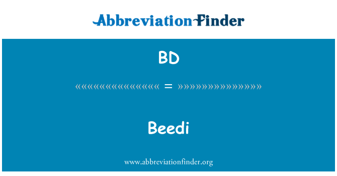 BD: Beedi