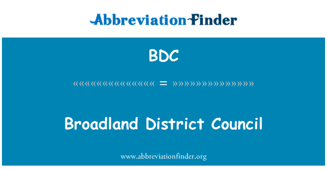 BDC: Broadland District Council