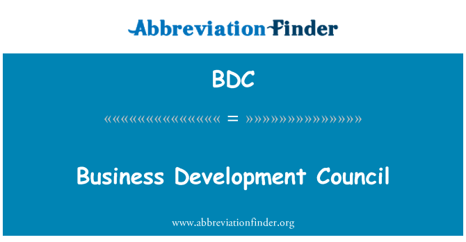 BDC: Business Development Council