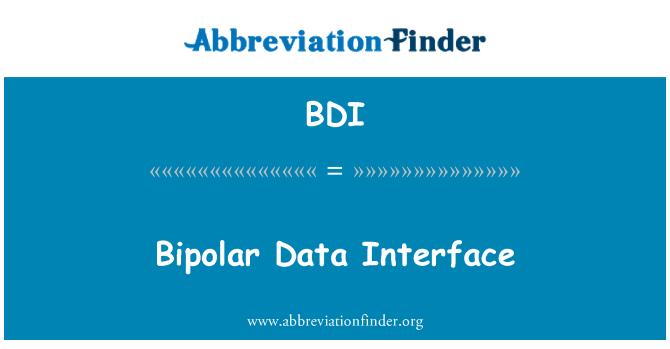 BDI: Bipolar Data Interface