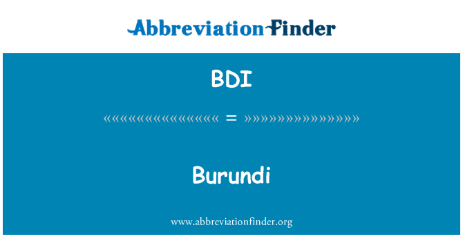 BDI: Burundi