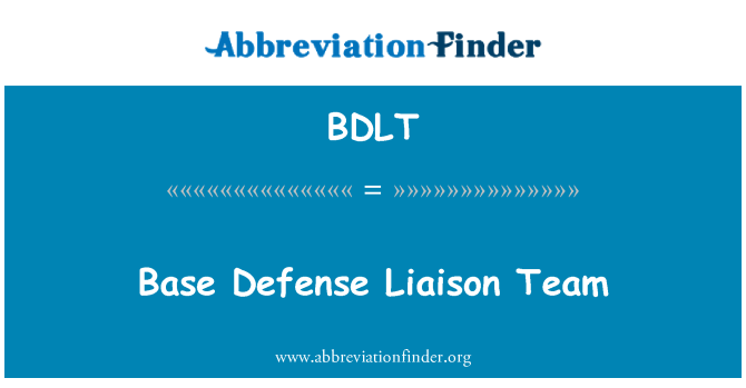 BDLT: Tim penghubung basis pertahanan