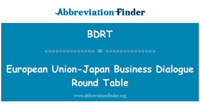 BDRT: Undeb Ewropeaidd-Japan busnes deialog bord gron