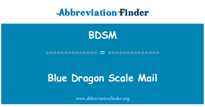 BDSM: Posta ta ' l-iskala Dragun blu