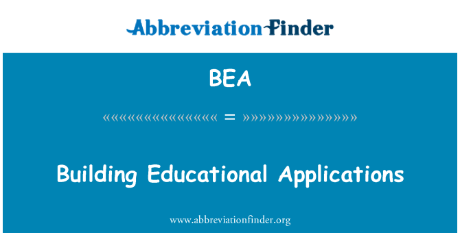 BEA: Creación de aplicaciones educativas