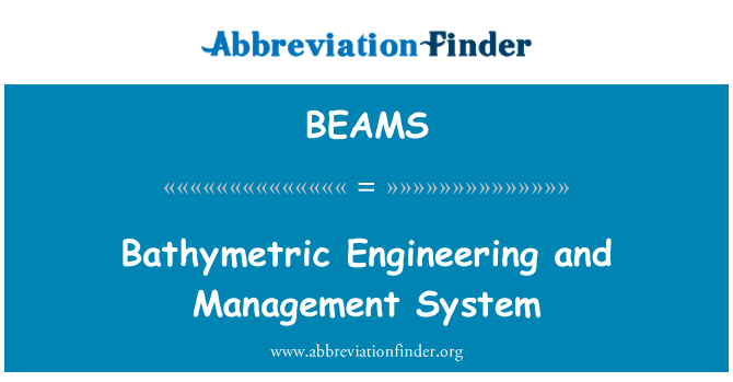 BEAMS: Batymetrické inženýrství a Management systém