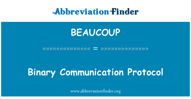 BEAUCOUP: Binære kommunikationsprotokol