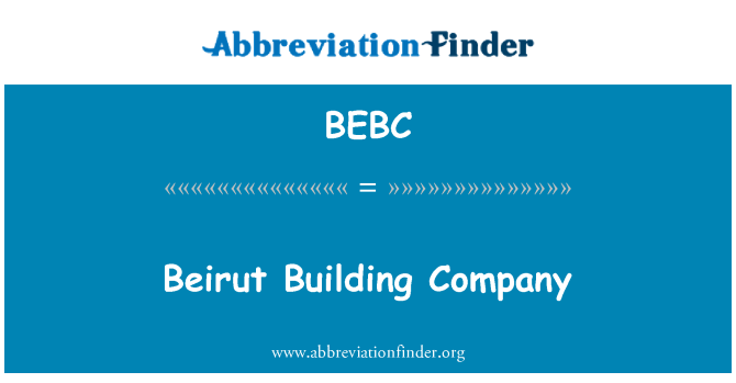 BEBC: Beirut byggefirma