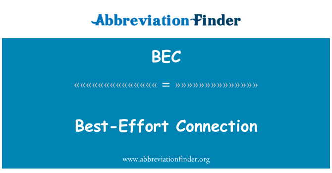 BEC: Nejlepší dostupné připojení