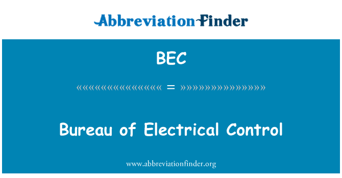 BEC: Predsedníctvo elektrické ovládanie