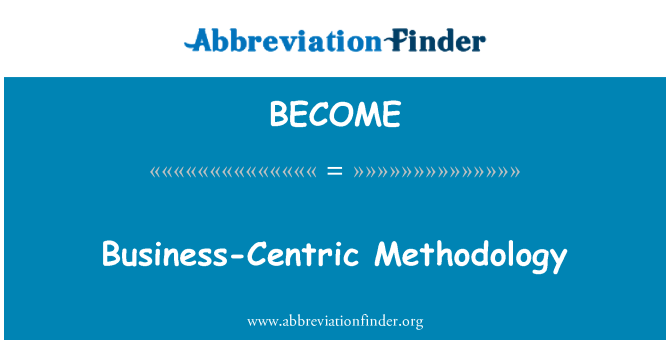 BECOME: Bisnis-sentris metodologi