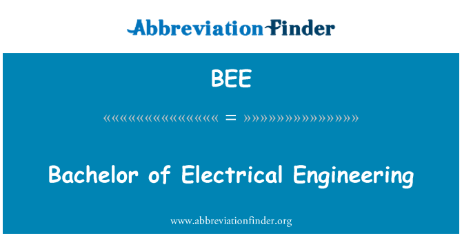 BEE: 电气工程学士