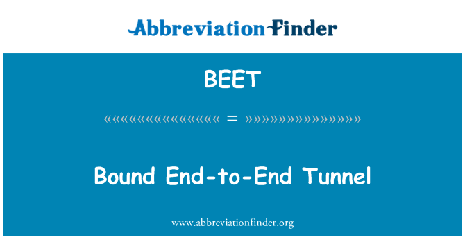 BEET: محدود به پایان تونل