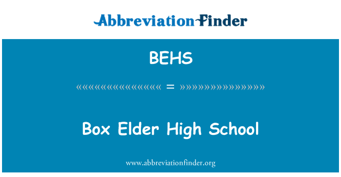 BEHS: Box Elder trung học