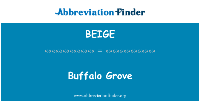 BEIGE: Buffalo Grove