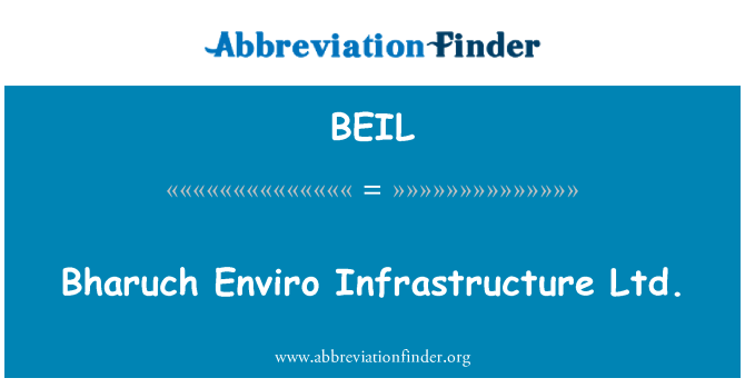 BEIL: Bharuch Enviro infrastruktur Ltd.