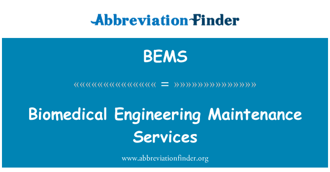 BEMS: خدمات صيانة الهندسة الطبية