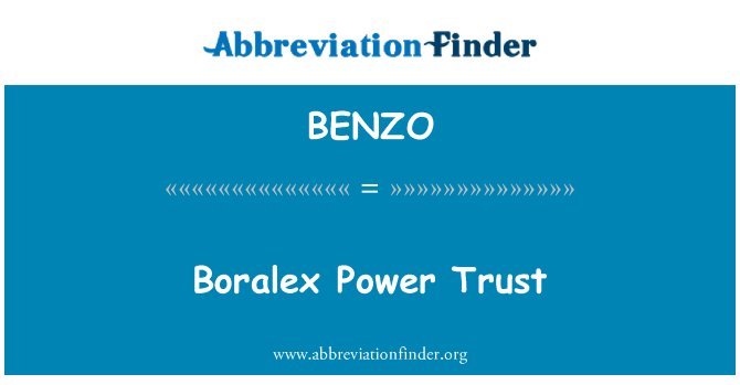 BENZO: Boralex enerġija Trust