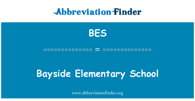 BES: Ysgol elfennol Bayside