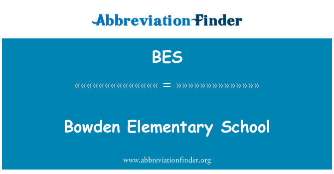 BES: Scuola elementare Bowden