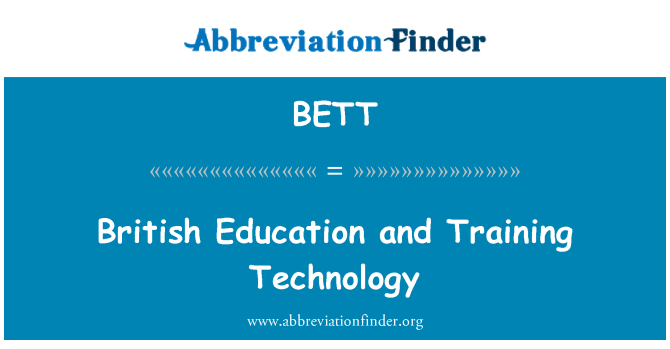 BETT: Brittiska utbildning och utbildning teknik