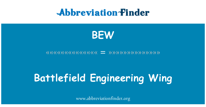 BEW: Schlachtfeld Engineering Wing