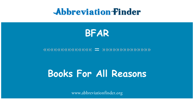 BFAR: Buku-buku untuk semua alasan