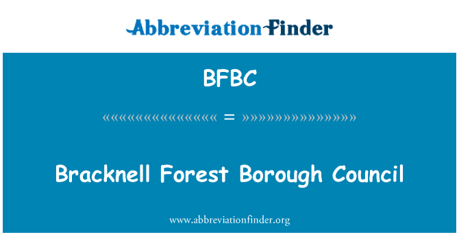 BFBC: Bracknell Forest Borough Council