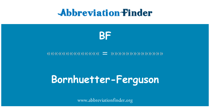 BF: Bornhuetter-Ferguson