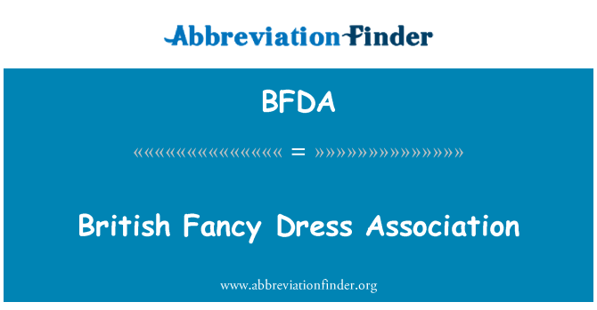 BFDA: British Fancy Dress Association
