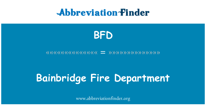 BFD: Bainbridge tuletõrje