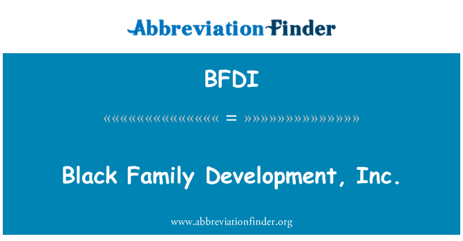 BFDI: Nero Family Development, Inc.