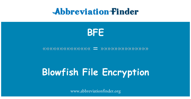 BFE: Blowfish шифрование файлов