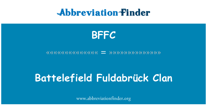 BFFC: Battelefield Fuldabrück klan