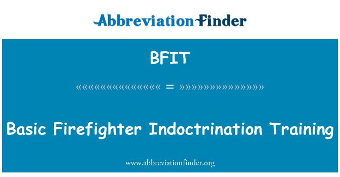 BFIT: بنیادی آگ بجھانے والا آموزش کی تربیت