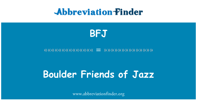 BFJ: Amigos de Boulder do Jazz