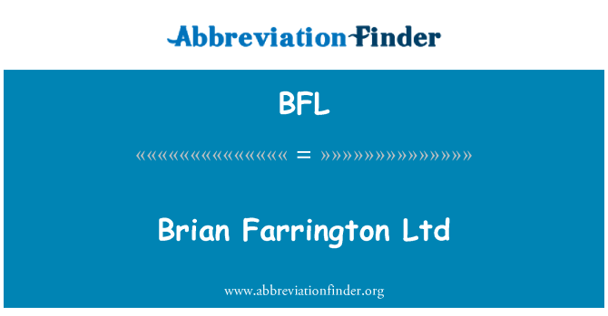 BFL: Brian Farrington D.o.o.