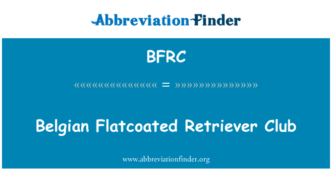BFRC: Belgický Flatcoated Retriever klubu