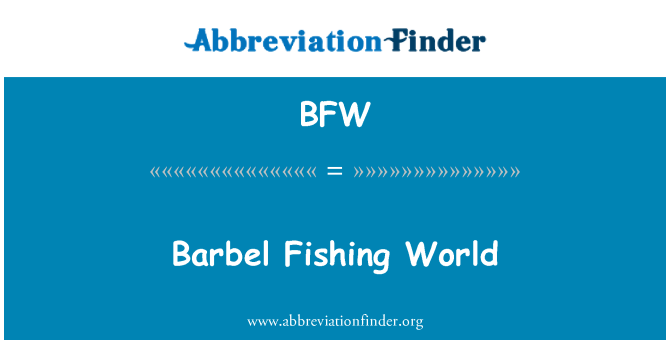 BFW: Dinjija tas-sajd barbel