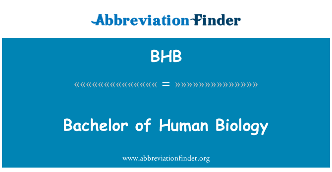 BHB: Bachelor der menschlichen Biologie