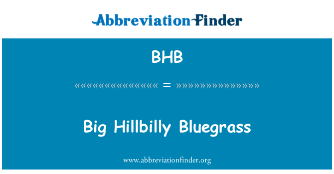 BHB: Lớn Hillbilly Bluegrass