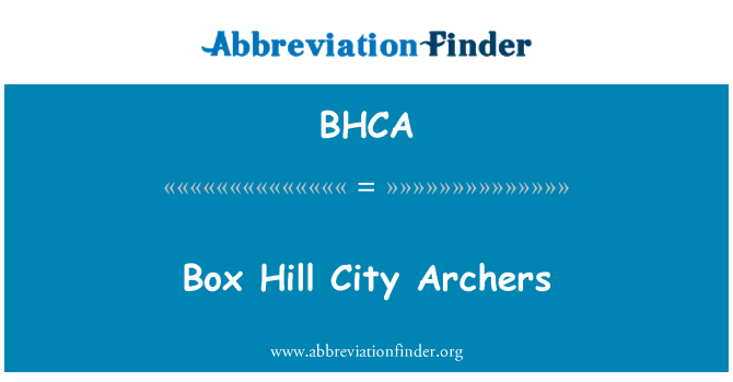 BHCA: Kasti Hill City Archers