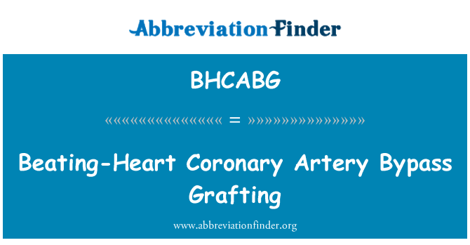 BHCABG: Hjärta koronar Bypass Grafting