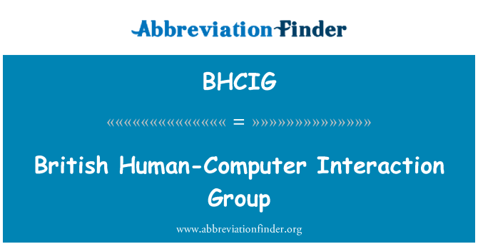 BHCIG: Grup de interacció britànic humà-ordinador