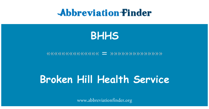 BHHS: Servizio sanitario di Broken Hill